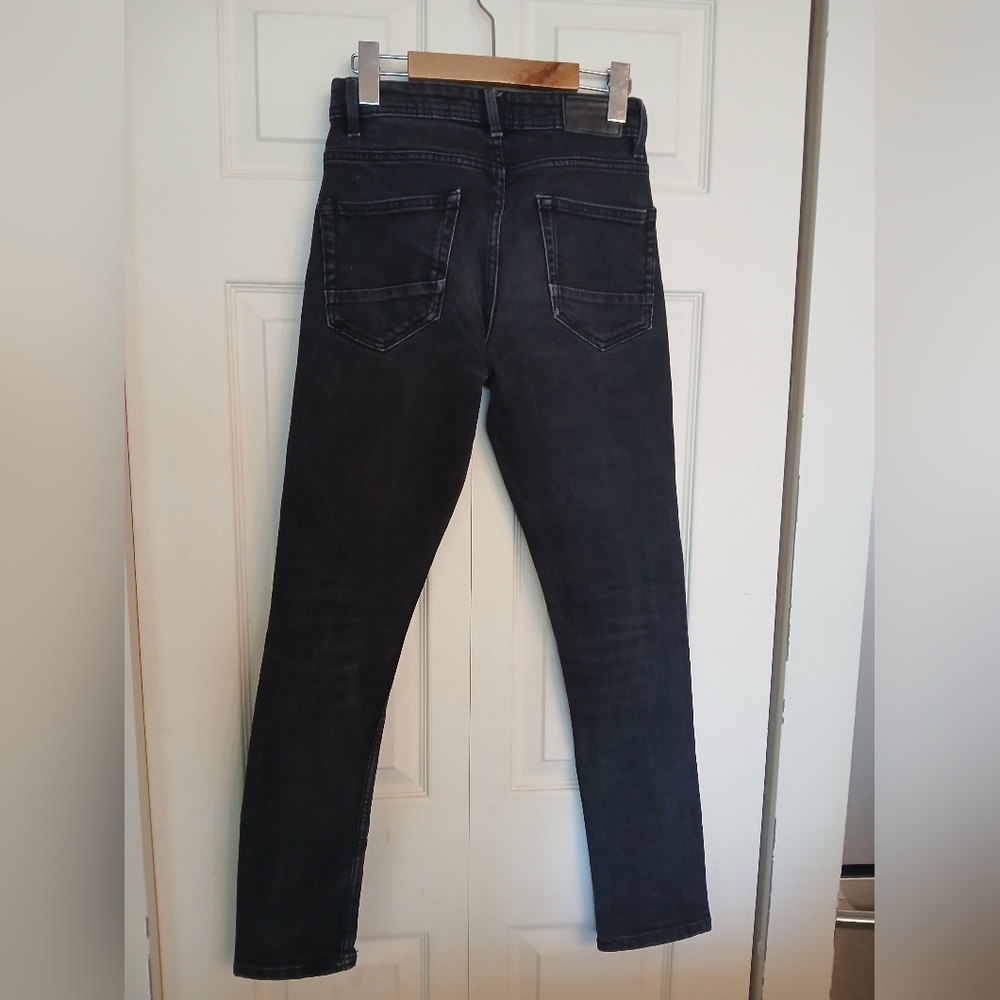 PULL & BEAR Black Cotton Jeans, Size 36 - Picture 7 of 11